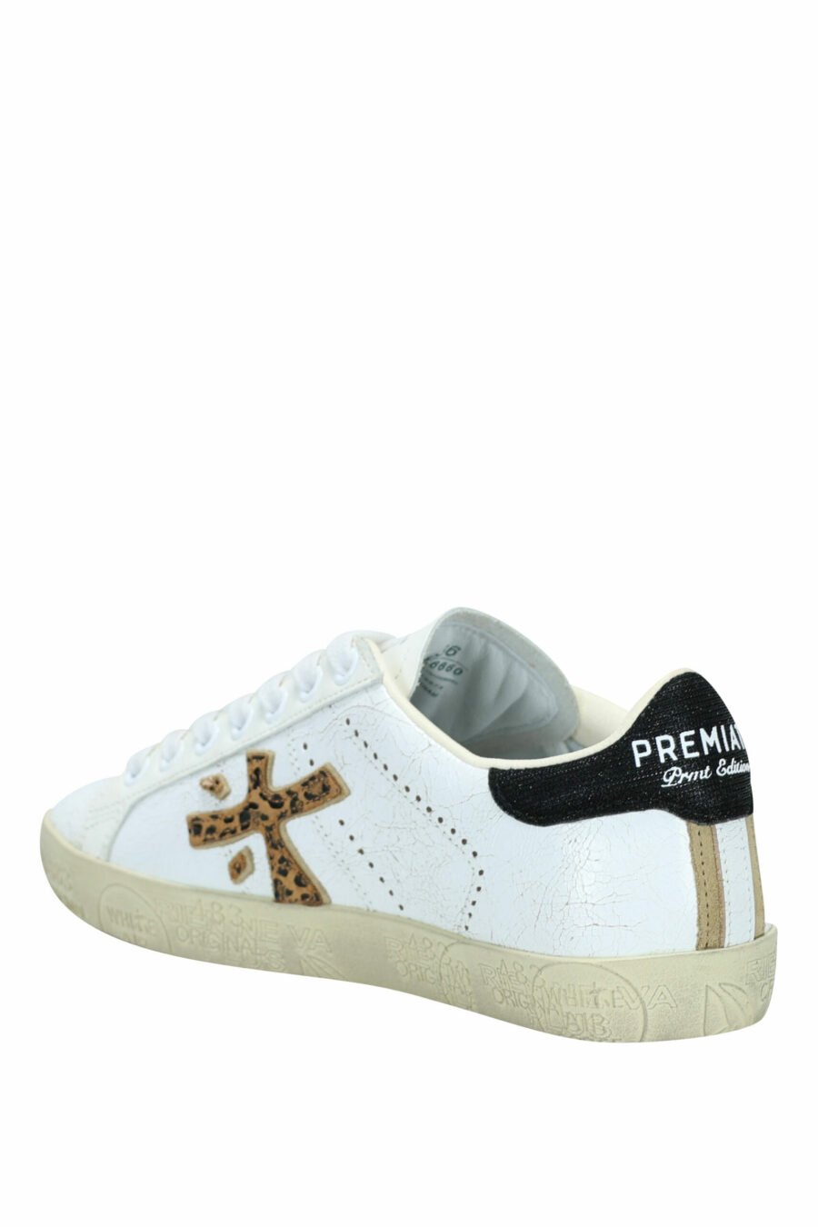 White trainers with leopard logo "Stevend 6660" - 8053680395715 3 scaled