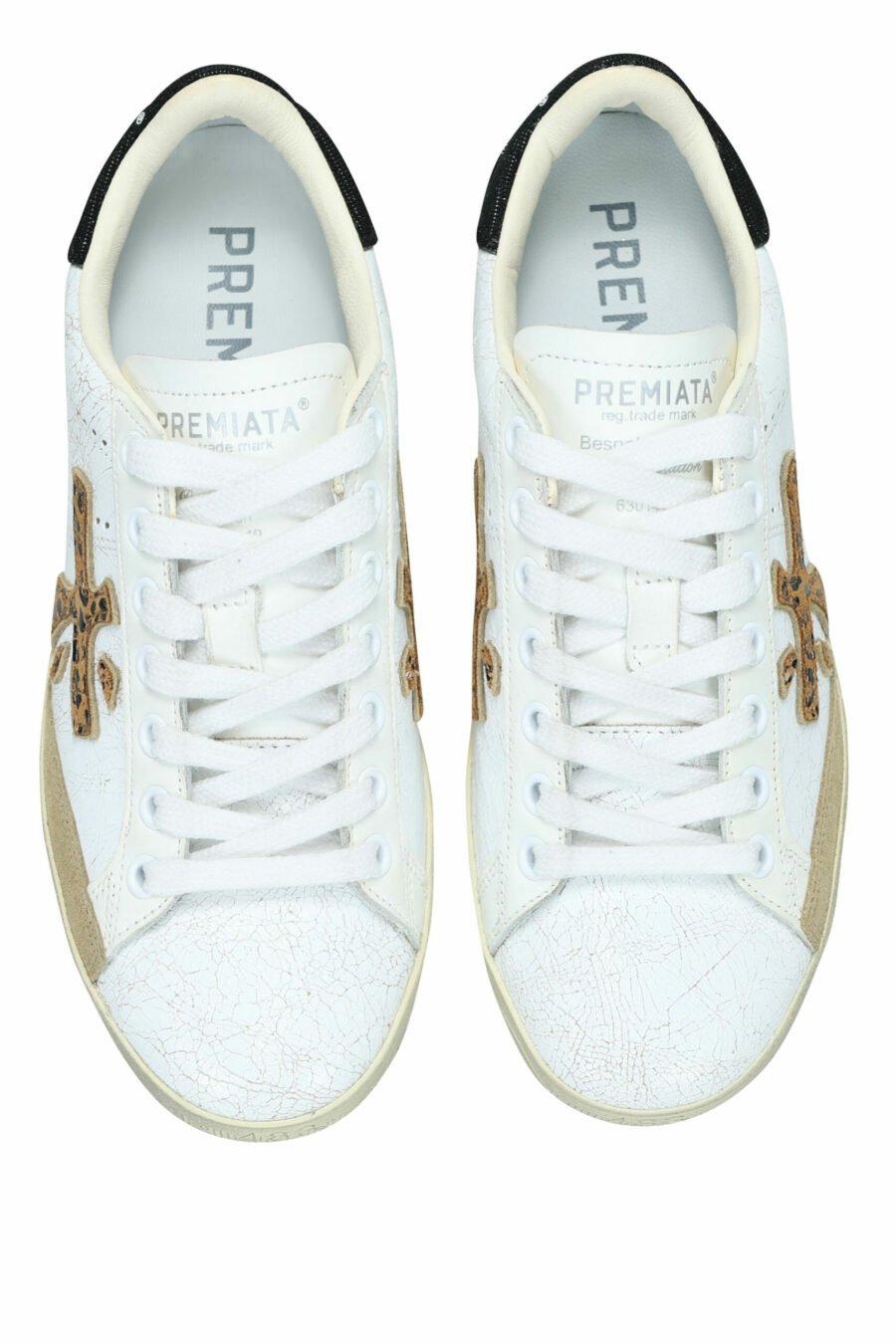 White trainers with leopard logo "Stevend 6660" - 8053680395715 4 scaled