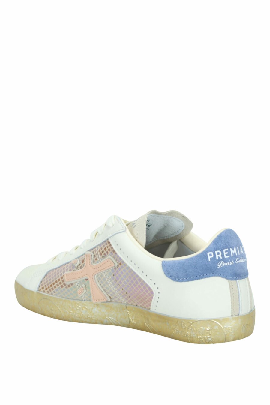 Multicoloured white trainers with gold sole "Stevend 6666" - 8053680396552 3 scaled
