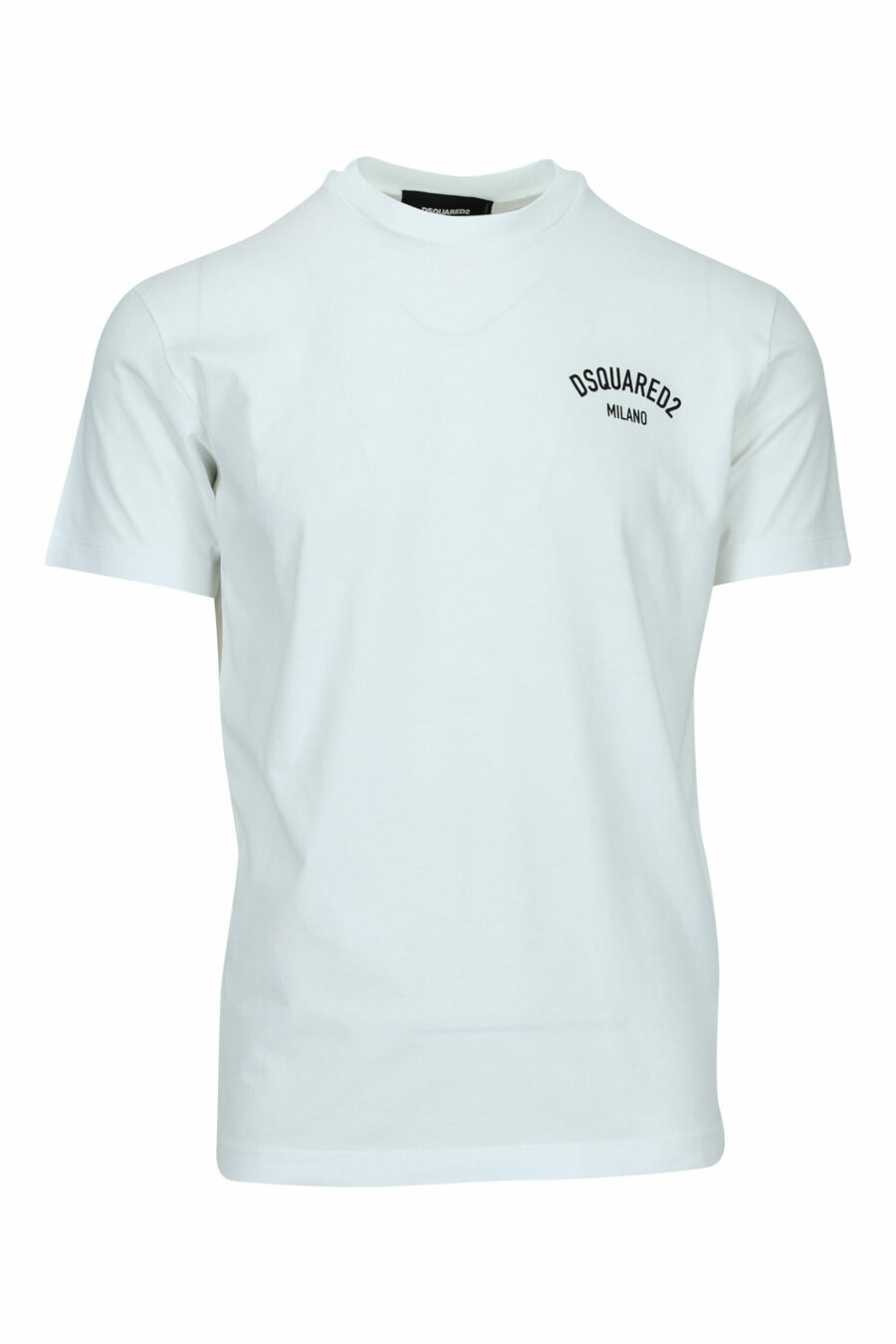 Camiseta blanca con logo doblado "milano" - 8054148570989 scaled