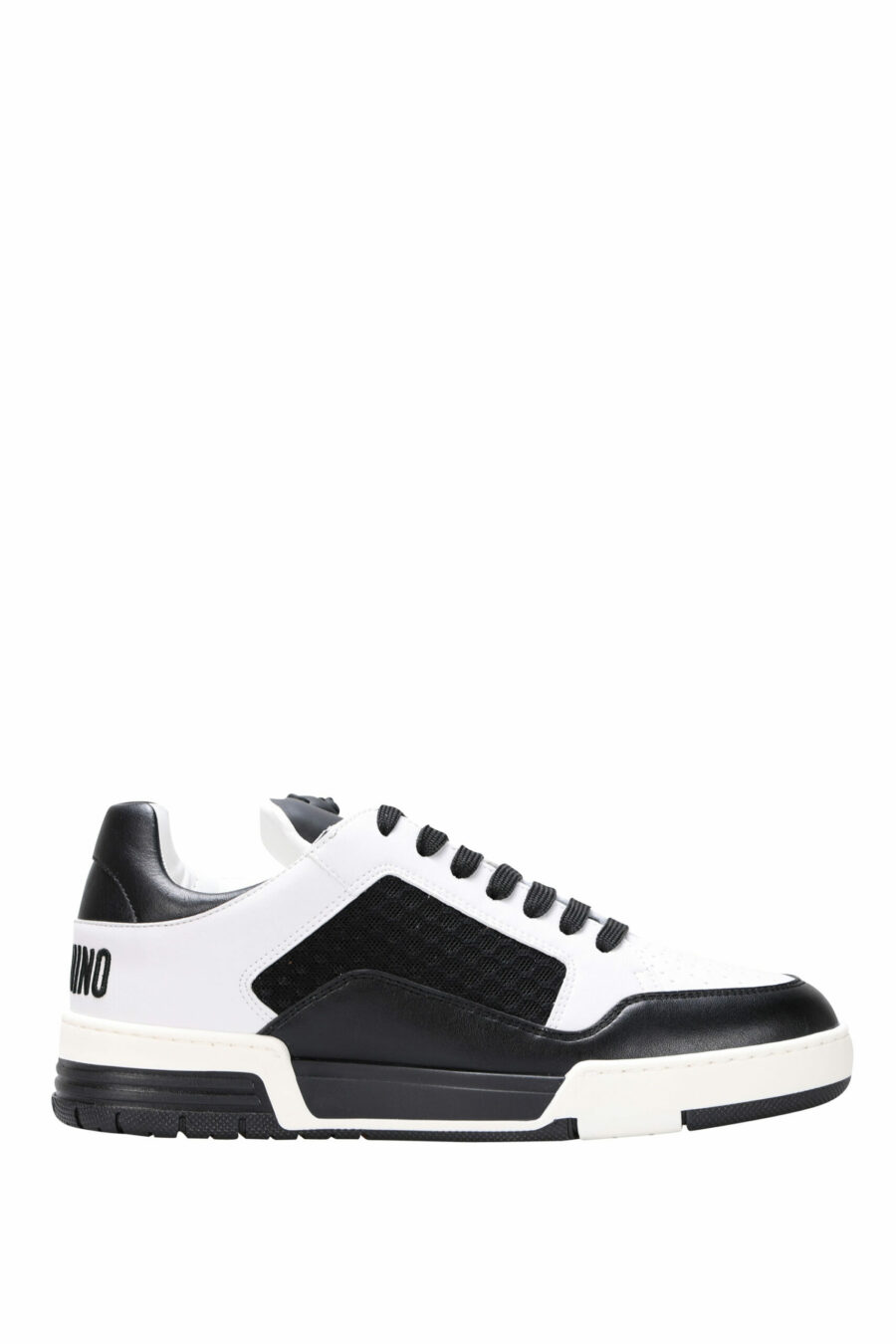 Zapatillas bicolor negras y blanco "kevin40" con minilogo - 8054388024457 scaled