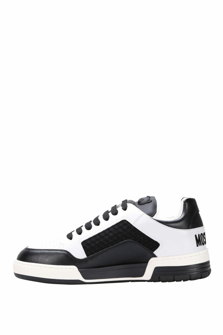 Chaussures bicolores noires et blanches "kevin40" avec minilogue - 8054388024457 2 scaled