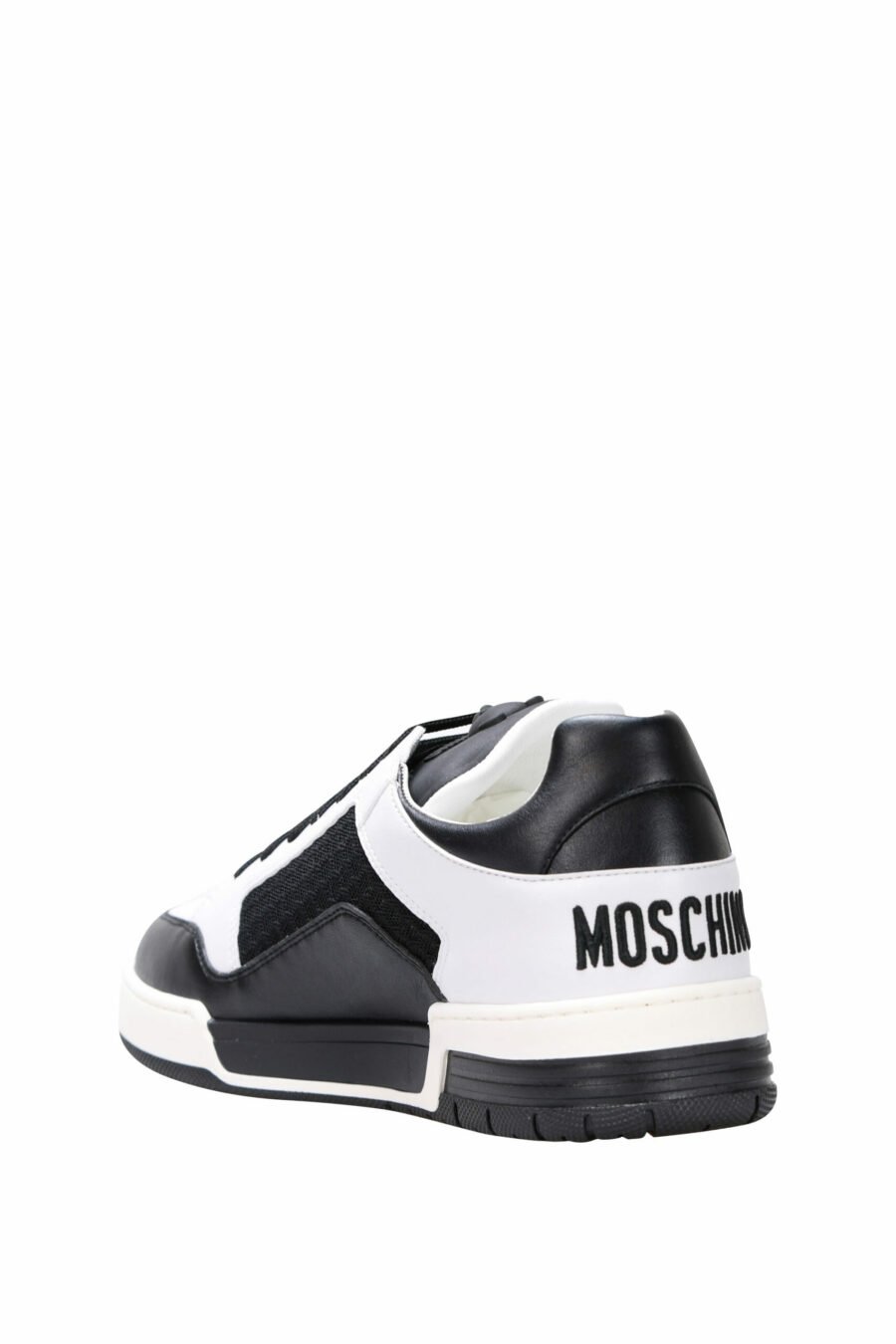 Chaussures bicolores noires et blanches "kevin40" avec mini logo - 8054388024457 3 scaled