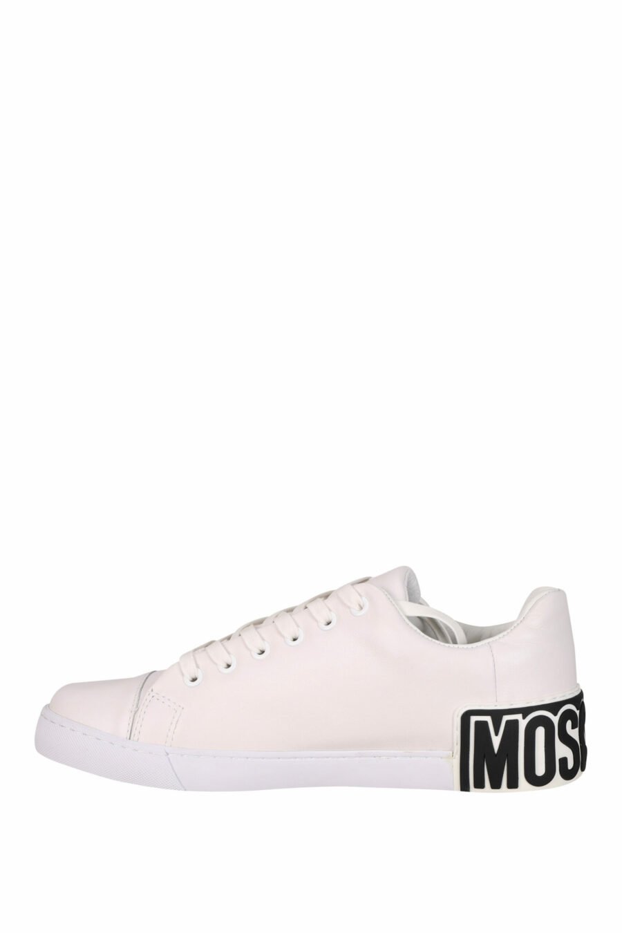 White trainers "vulc25" with black sole and rubber logo on the back - 8054388593519 2 scaled