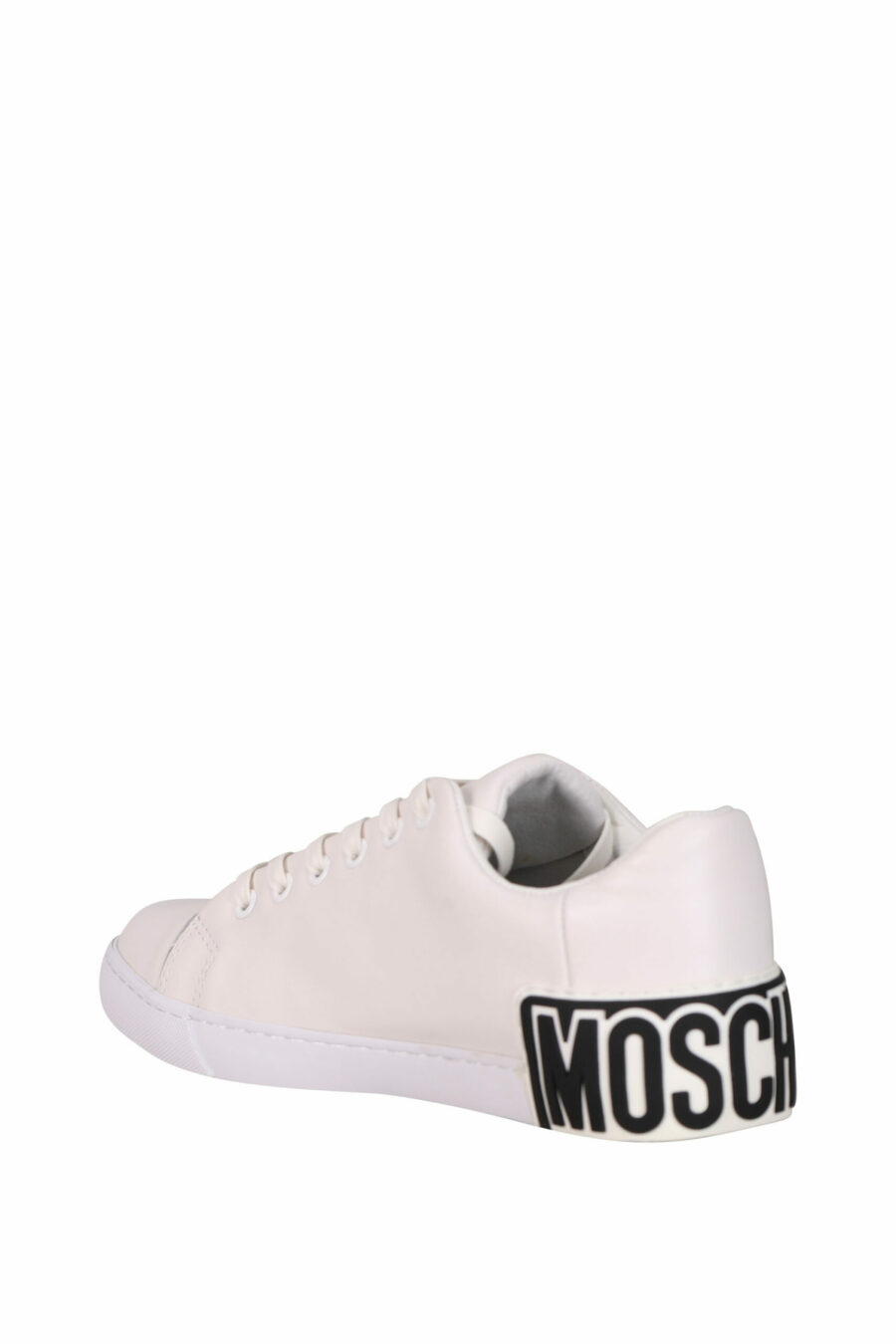 White trainers "vulc25" with black sole and rubber logo on the back - 8054388593519 3 scaled