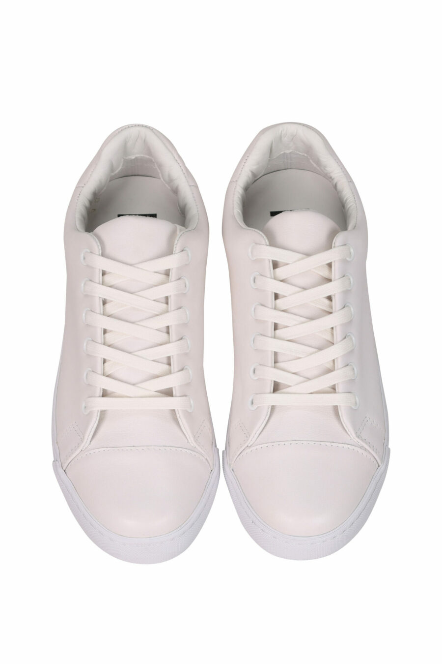 White trainers "vulc25" with black sole and rubber logo on the back - 8054388593519 4 scaled