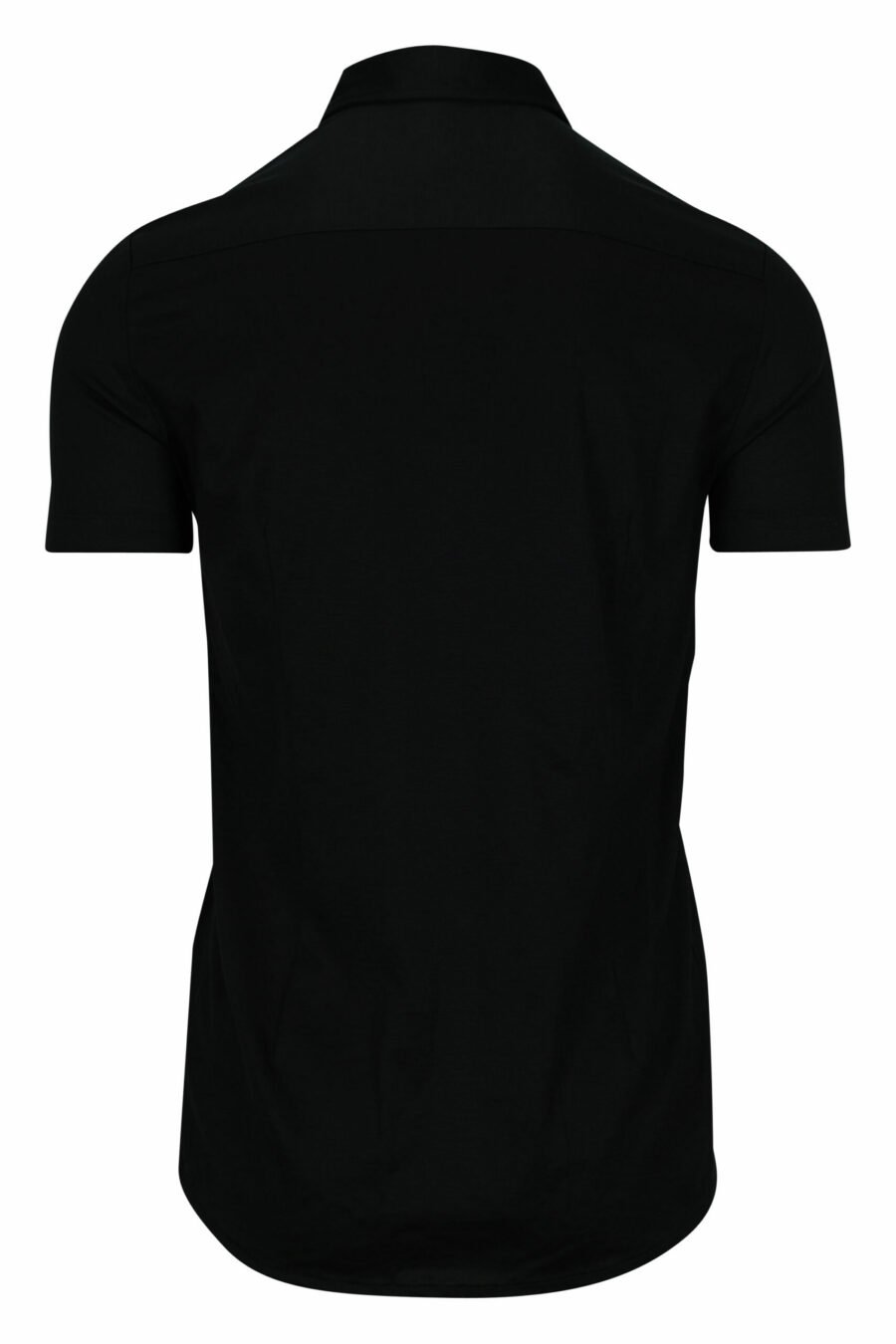 Camisa preta de manga curta com o mini logótipo da águia - 8056861420206 1 scaled