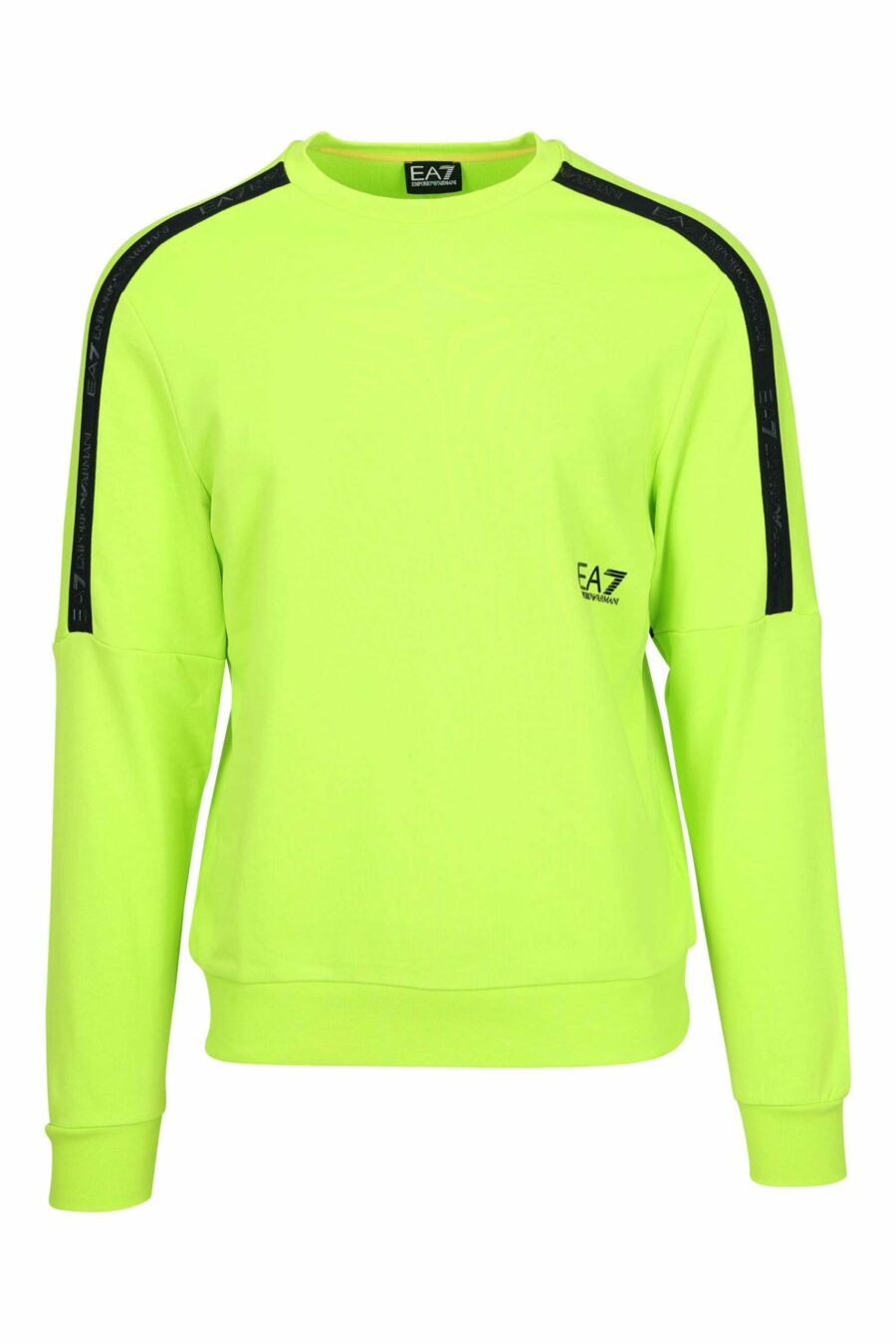 Sweatshirt vert tilleul avec mini-logo "lux identity" sur ruban monochrome - 8057970709947 scaled