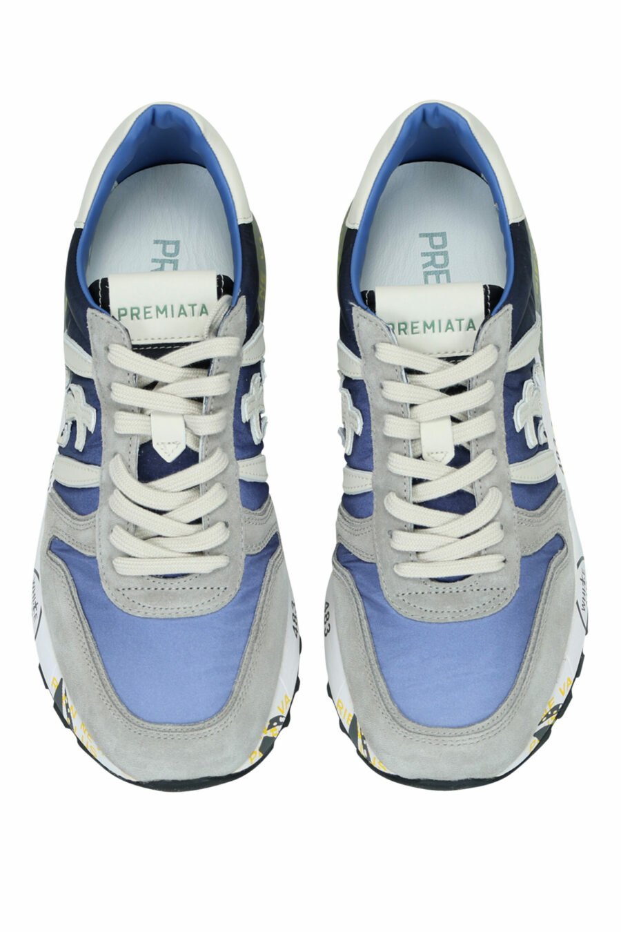 Blue trainers in degradé with grey "Lander 4587" - 8058325170603 4 scaled
