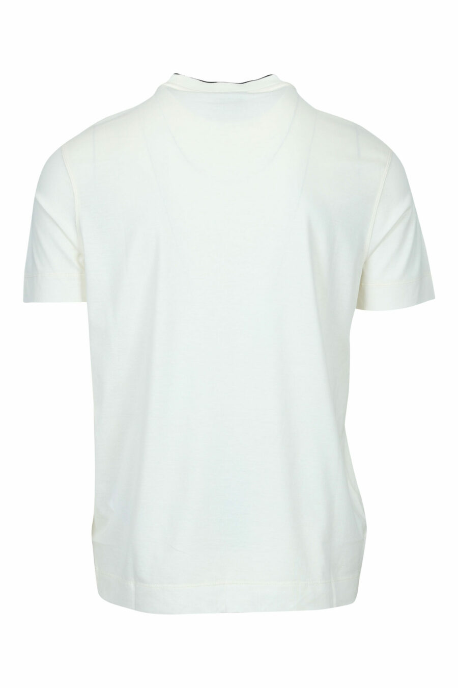 Cream-coloured T-shirt with centred eagle logo - 8058947986996 1 scaled