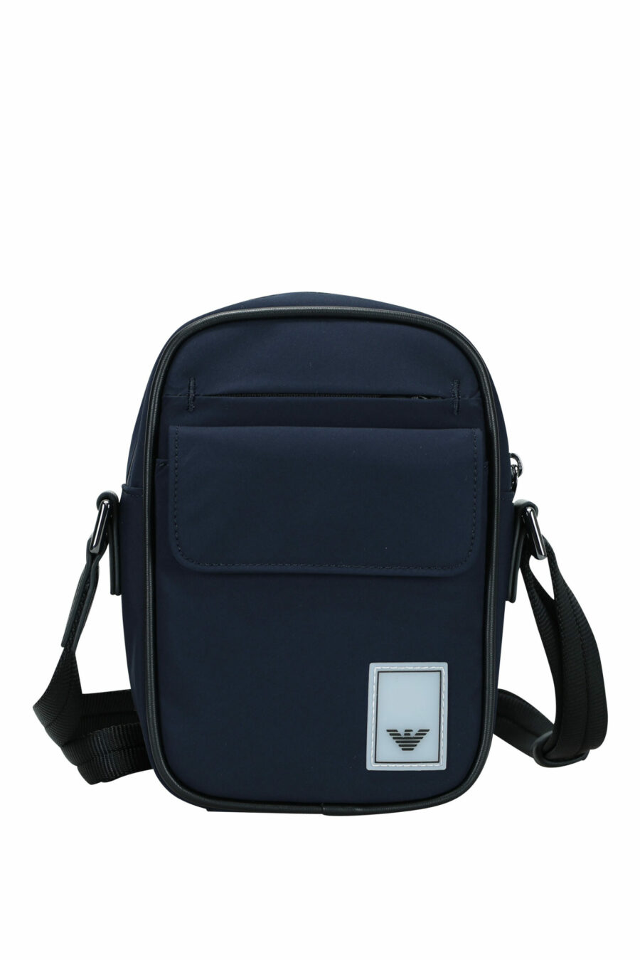 Dark blue shoulder bag with mini logo eagle tag - 8058997154802 scaled