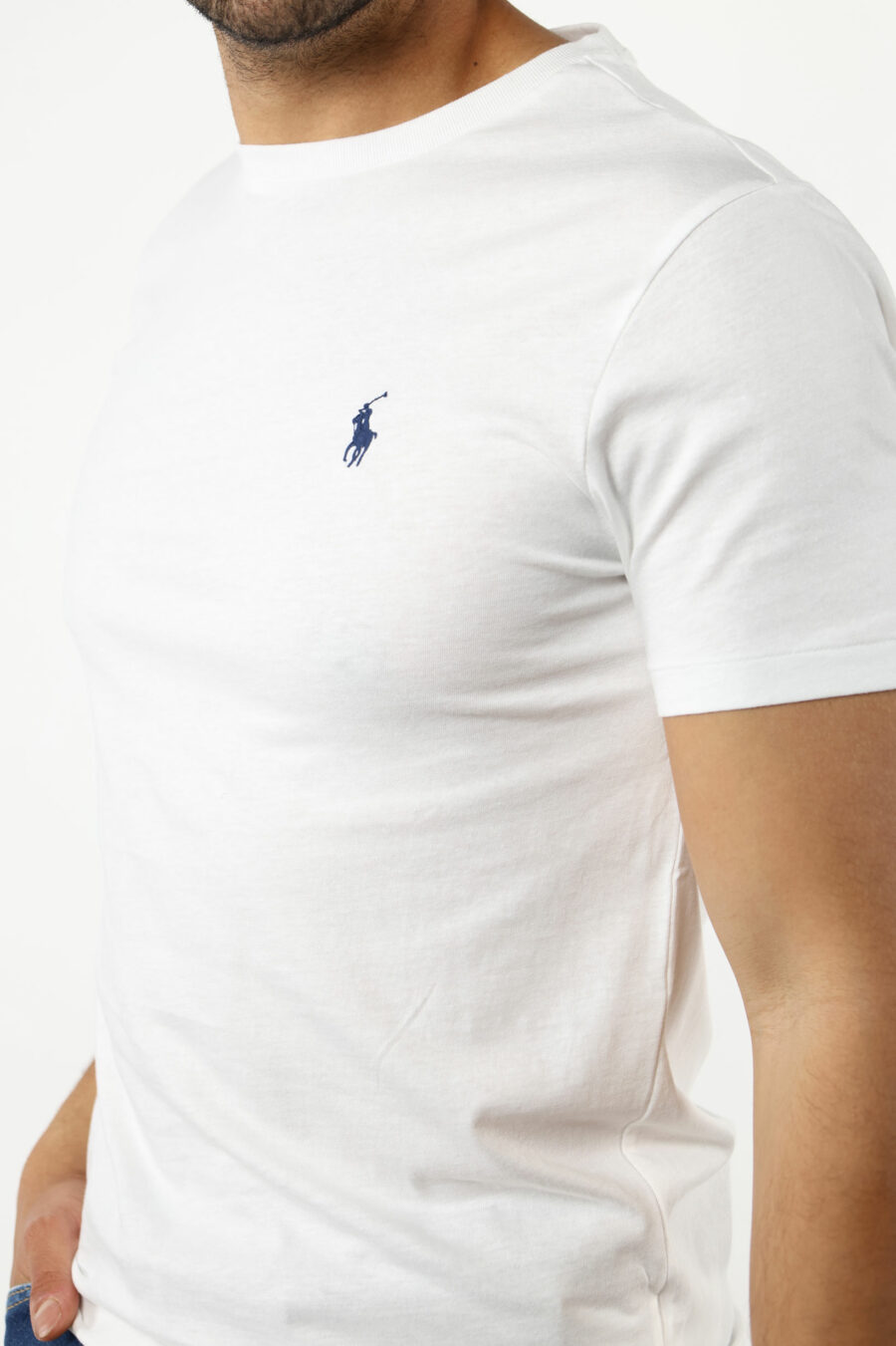 Camiseta blanca con minilogo "polo" - 111227
