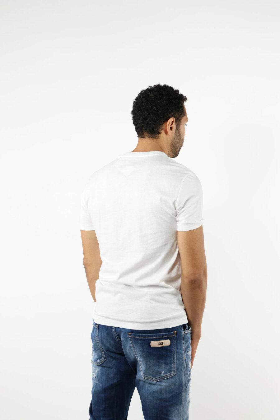 Camiseta blanca con minilogo "polo" - 111228