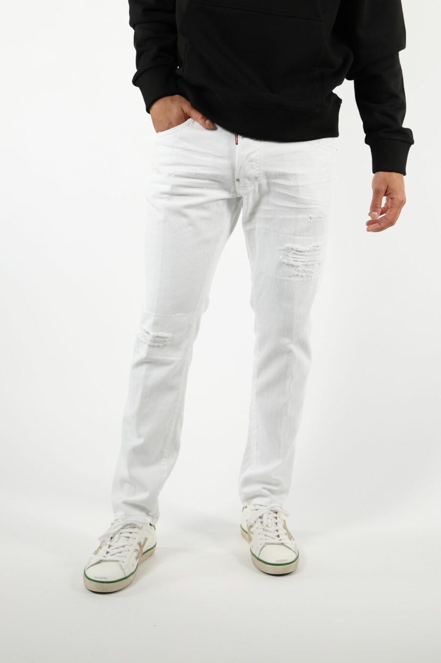 Pantalón vaquero blanco "skater jean" - 111243