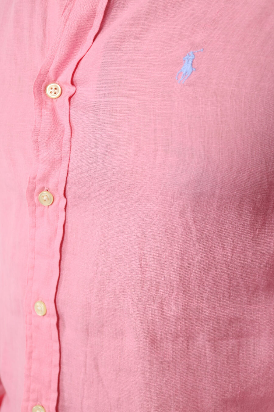 Chemise rose avec mini-logo "polo" - 111269
