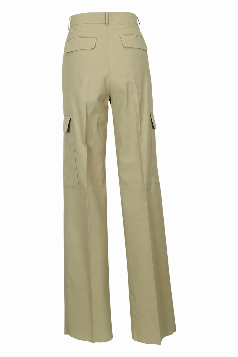 Pantalón beige estilo cargo ancho - 21310442060043 1