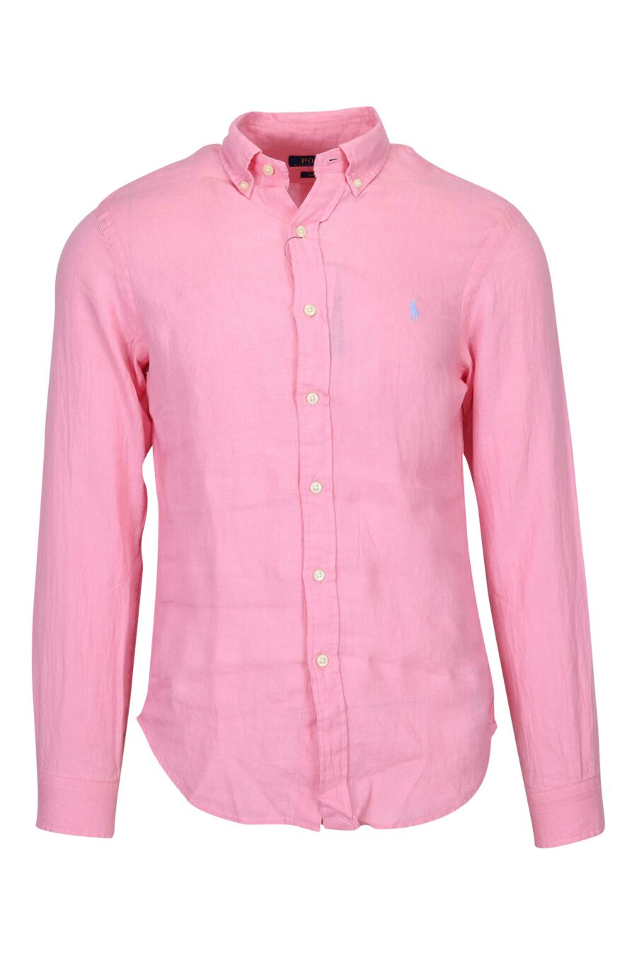 Chemise rose avec mini-logo "polo" - 3616535874473