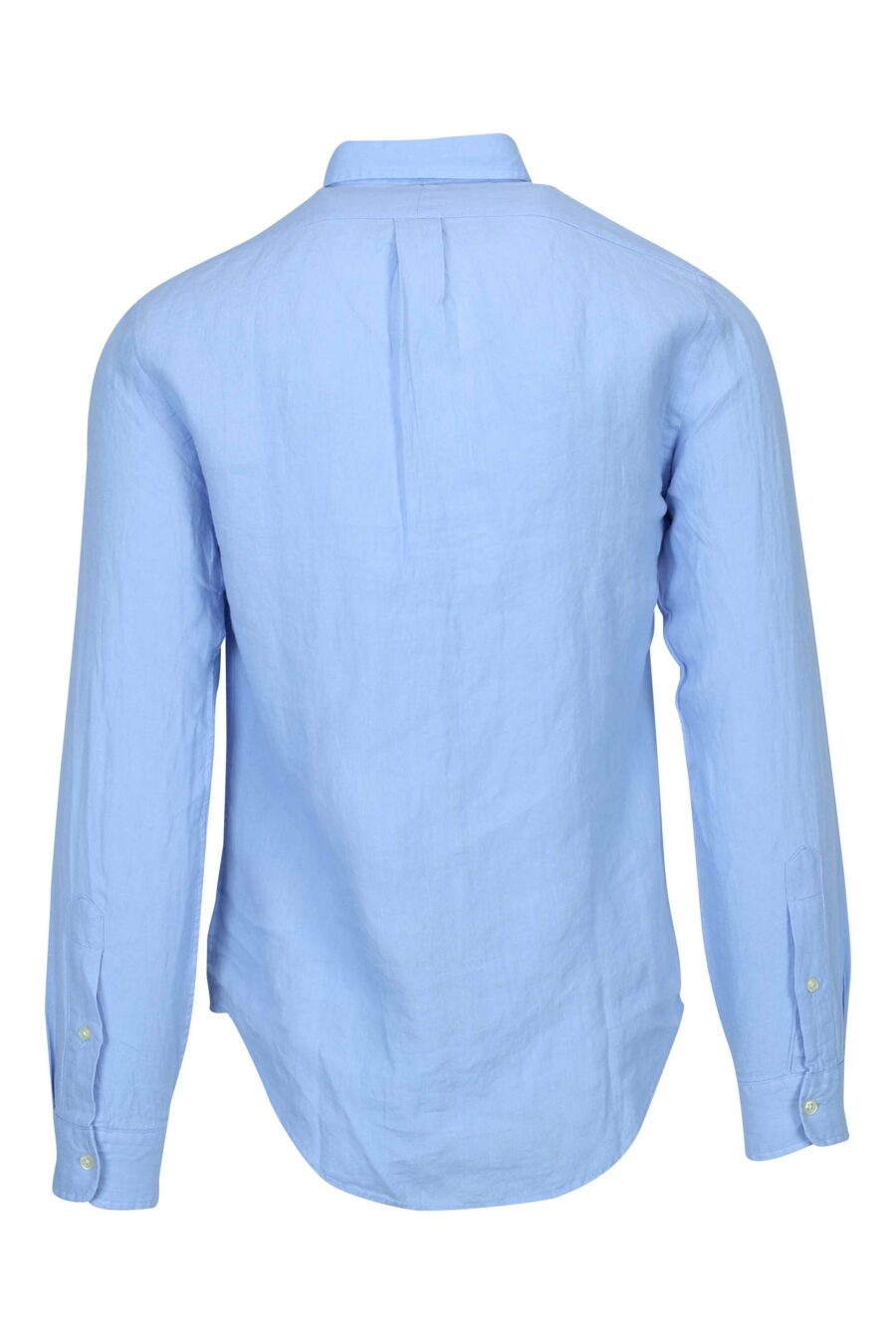 Chemise bleue avec mini-logo "polo" - 3616535910850 1