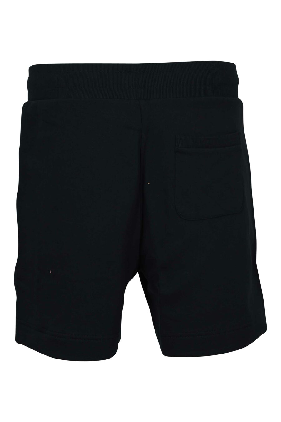 Pantalón de chándal negro corto con logo monocromático de goma lateral - 667113684482 1