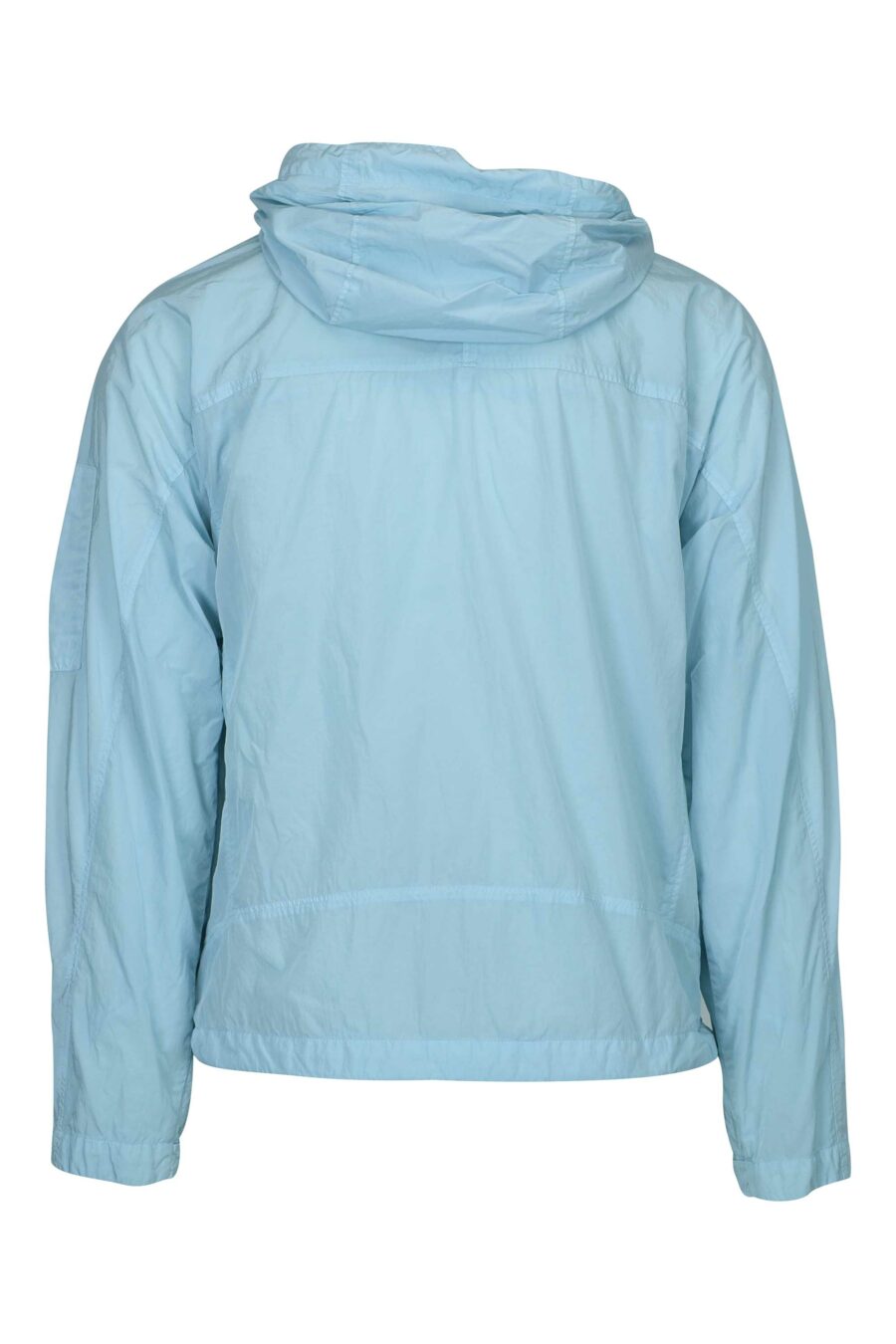 Light blue jacket with hood and logo - 7620943684452 1