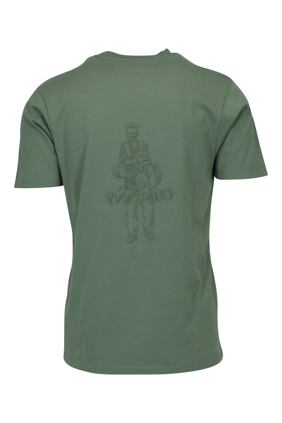 T-shirt gris-vert avec maxilogue marin et logo "cp" - 7620943776539 1