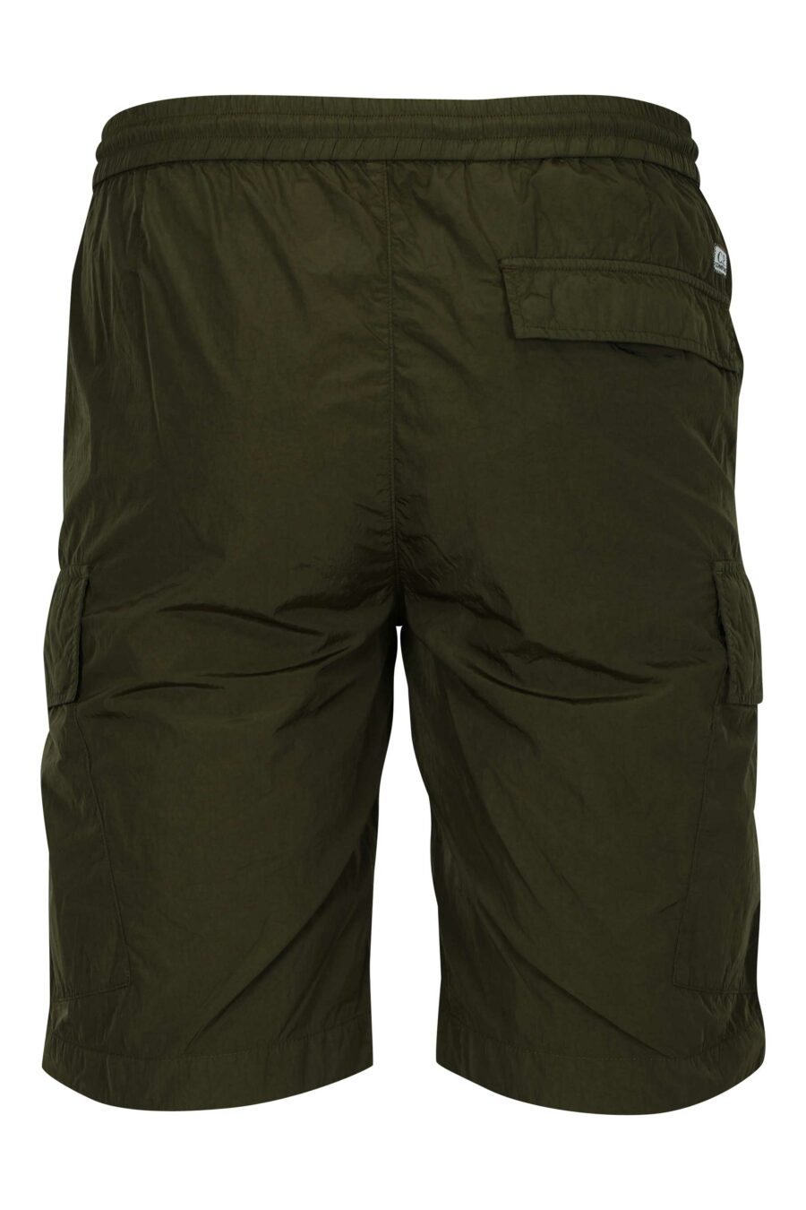 Pantalón corto verde militar con minilogo lente - 7620943785333 1