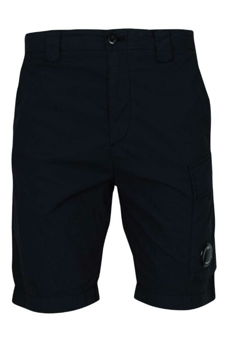 Pantalones cortos azul marino con bolsillo lateral con cremallera de  Marshall Artist