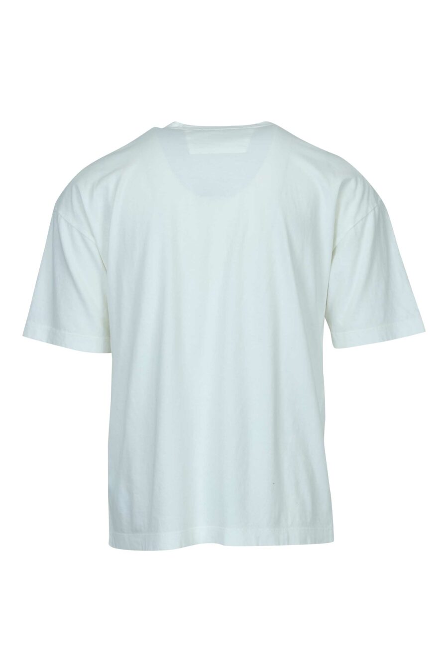 Camiseta blanca "oversize" con minilogo "cp 989" - 7620943818840 1