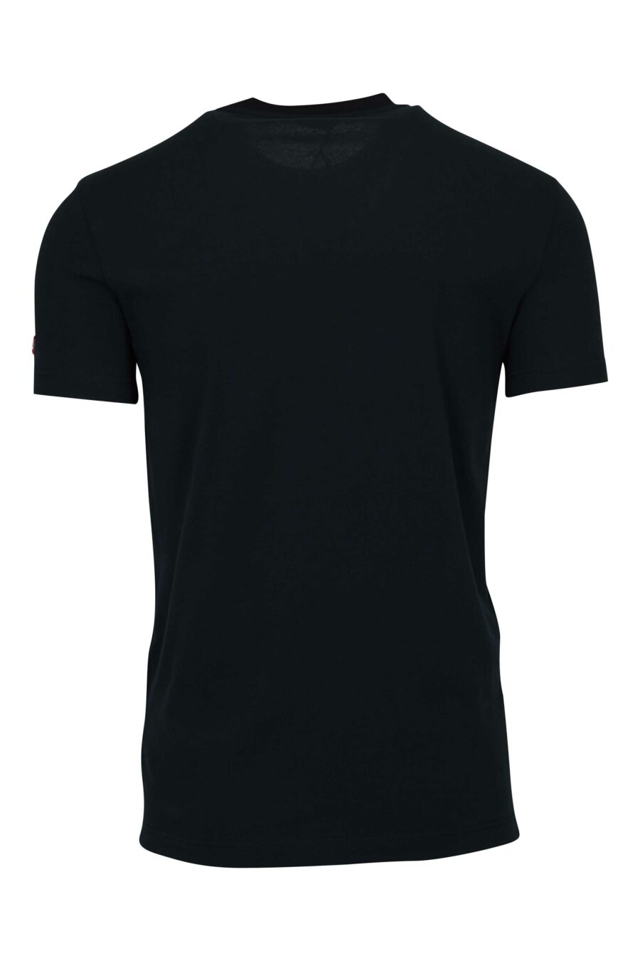 Schwarzes T-Shirt mit Logo-Etikett - 8032674811202 1