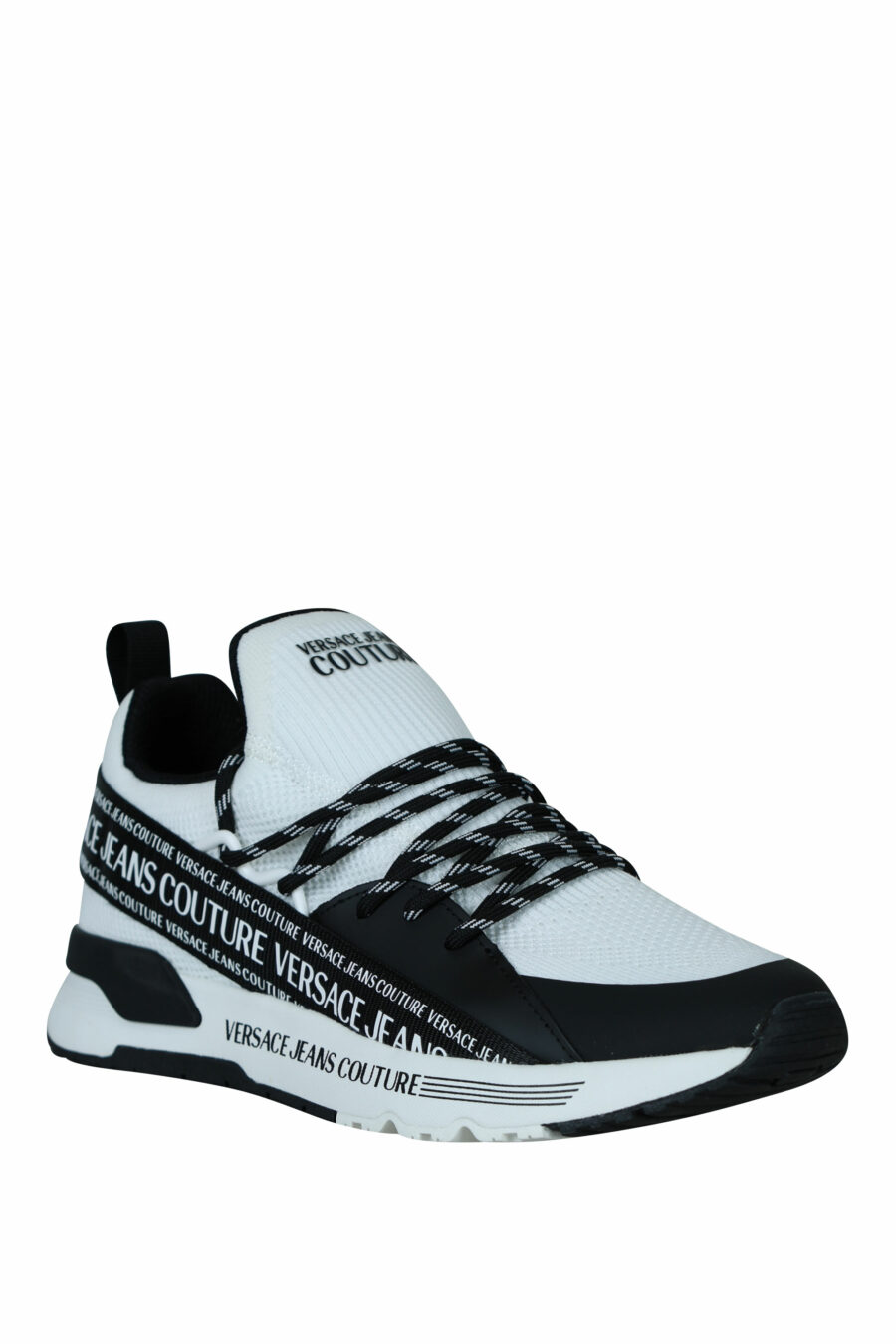 White trainers "dynamic" with mini-logo in bicolour ribbon and laces - 8052019605945 1 1