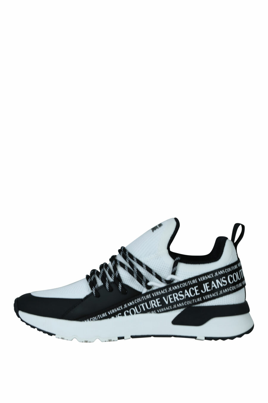 White trainers "dynamic" with mini-logo in two-colour ribbon and laces - 8052019605945 2 1