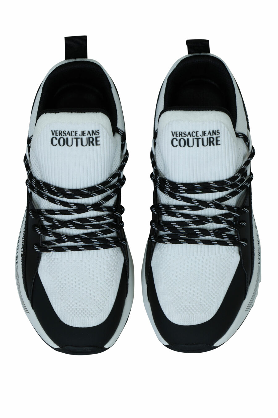 White trainers "dynamic" with mini-logo in bicolour tape and laces - 8052019605945 4 1