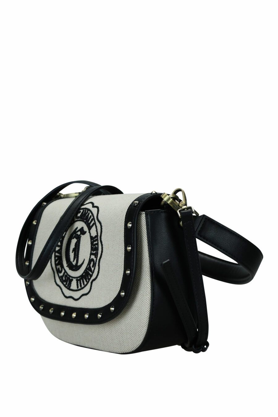 Bolso bandolera negro con solapa y logo circular "c" - 8052672642462 1