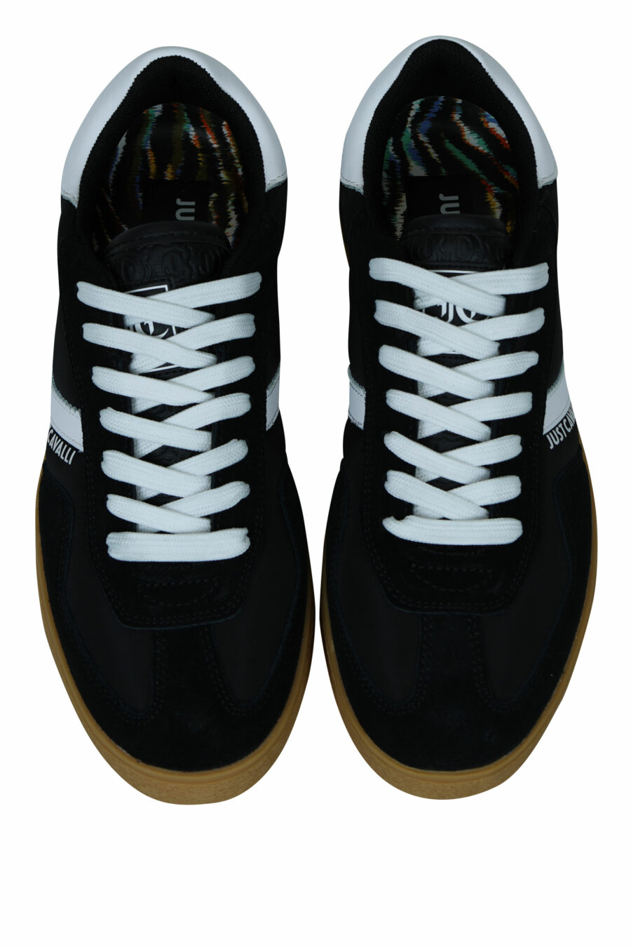 Zapatillas negras con suela marrón y logo - 8052672740229 5