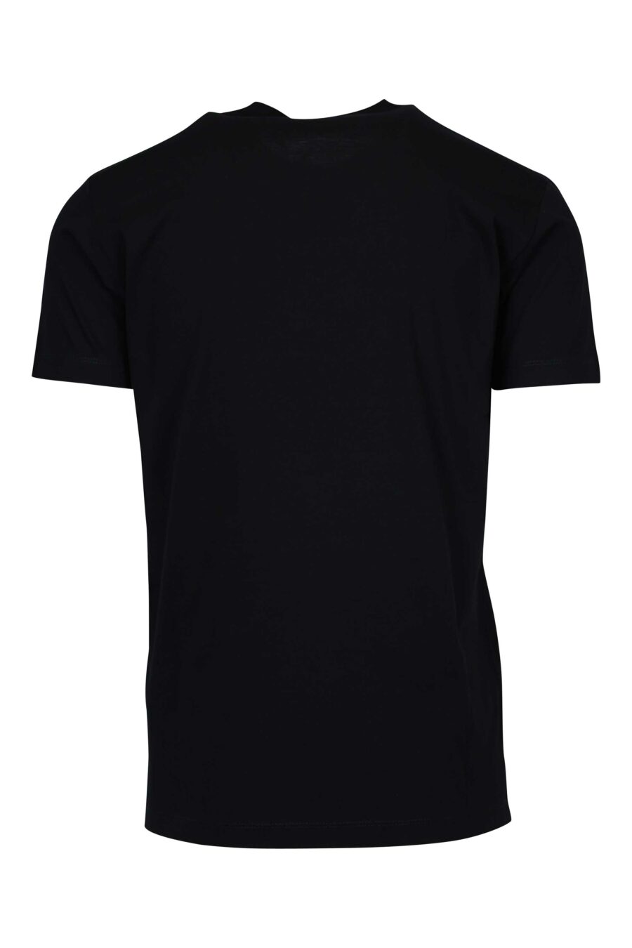 Camiseta negra con maxilogo multicolor retro - 8054148447502 1