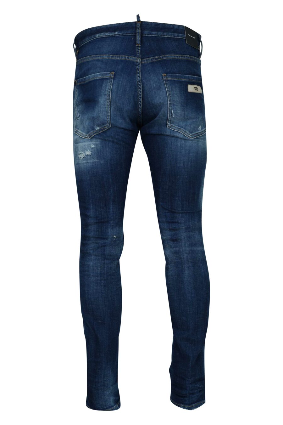 Dark blue "cool guy jean" worn and ripped jeans - 8054148473402 1