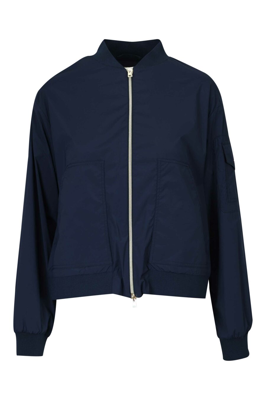 Blue woven jacket with mini-logo - 8055721982335