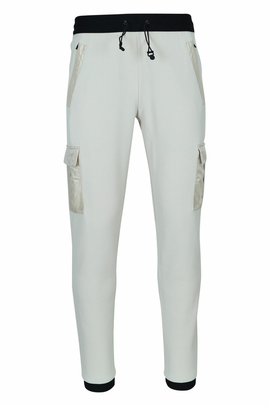 Tracksuit bottoms beige mix cargo style and mini-logo "lux identity" - 8057970665359