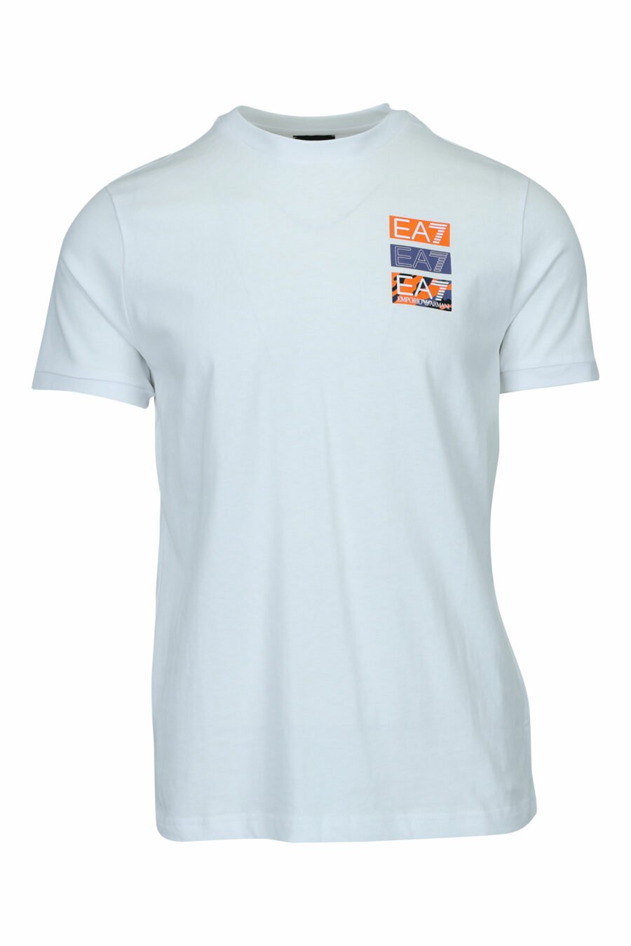 T-shirt blanc avec camouflage "lux identity" minilogue et imprimé dans le dos - 8057970669838