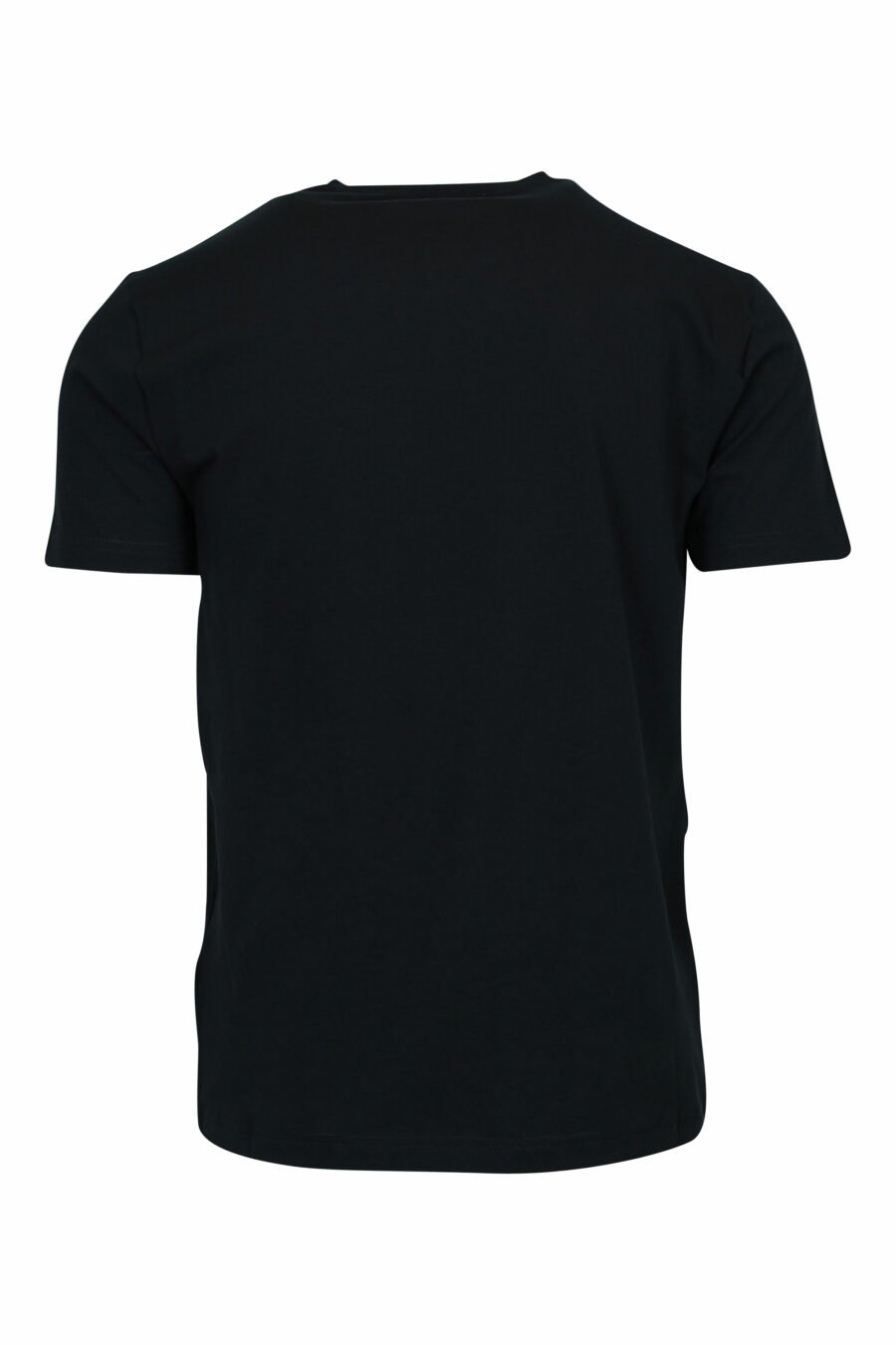 Black T-shirt with neon gold "lux identity" maxilogo - 8057970672234 1