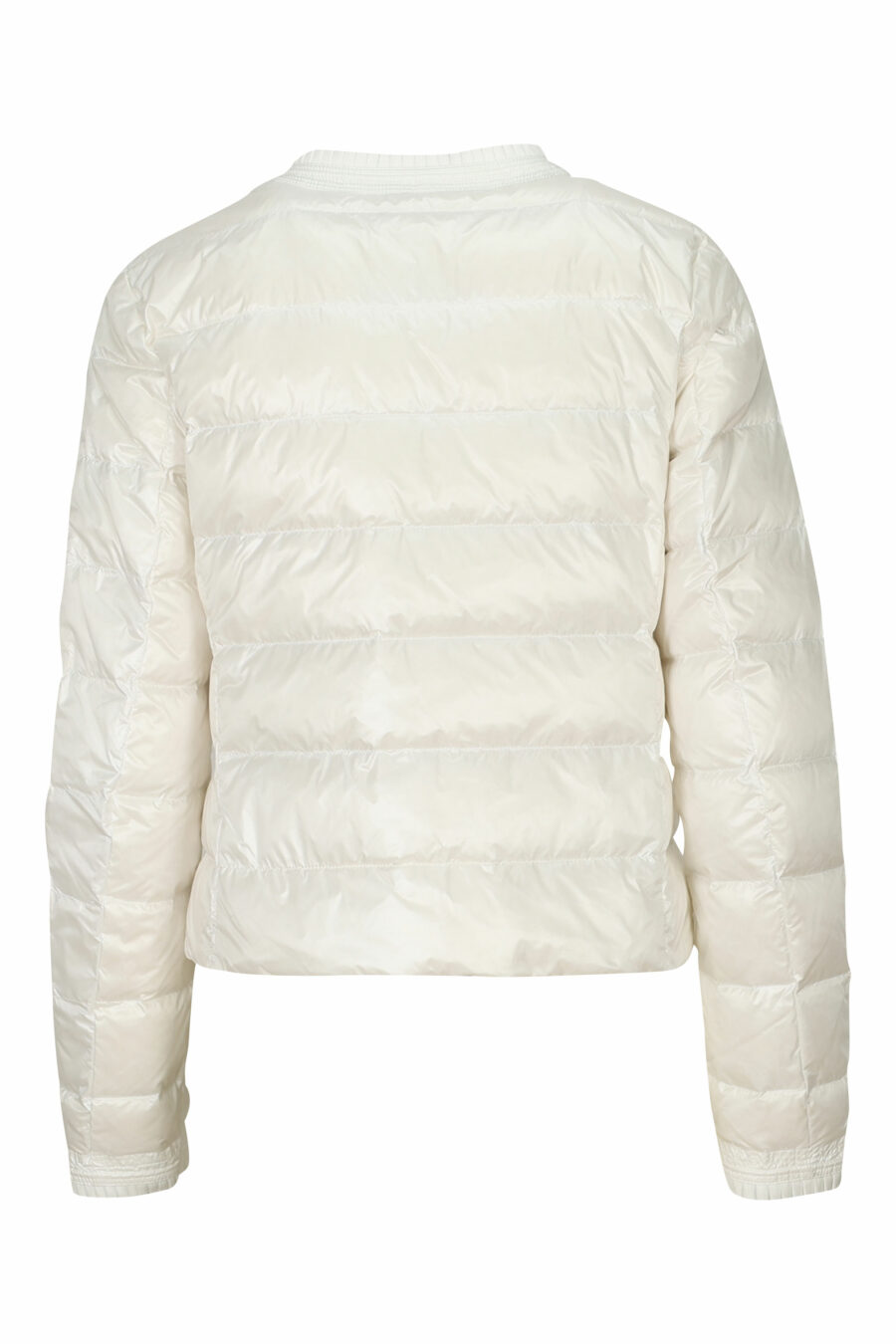 Weiße Jacke mit geraden Linien und Logo-Seitenaufnäher - 8058610764784 2