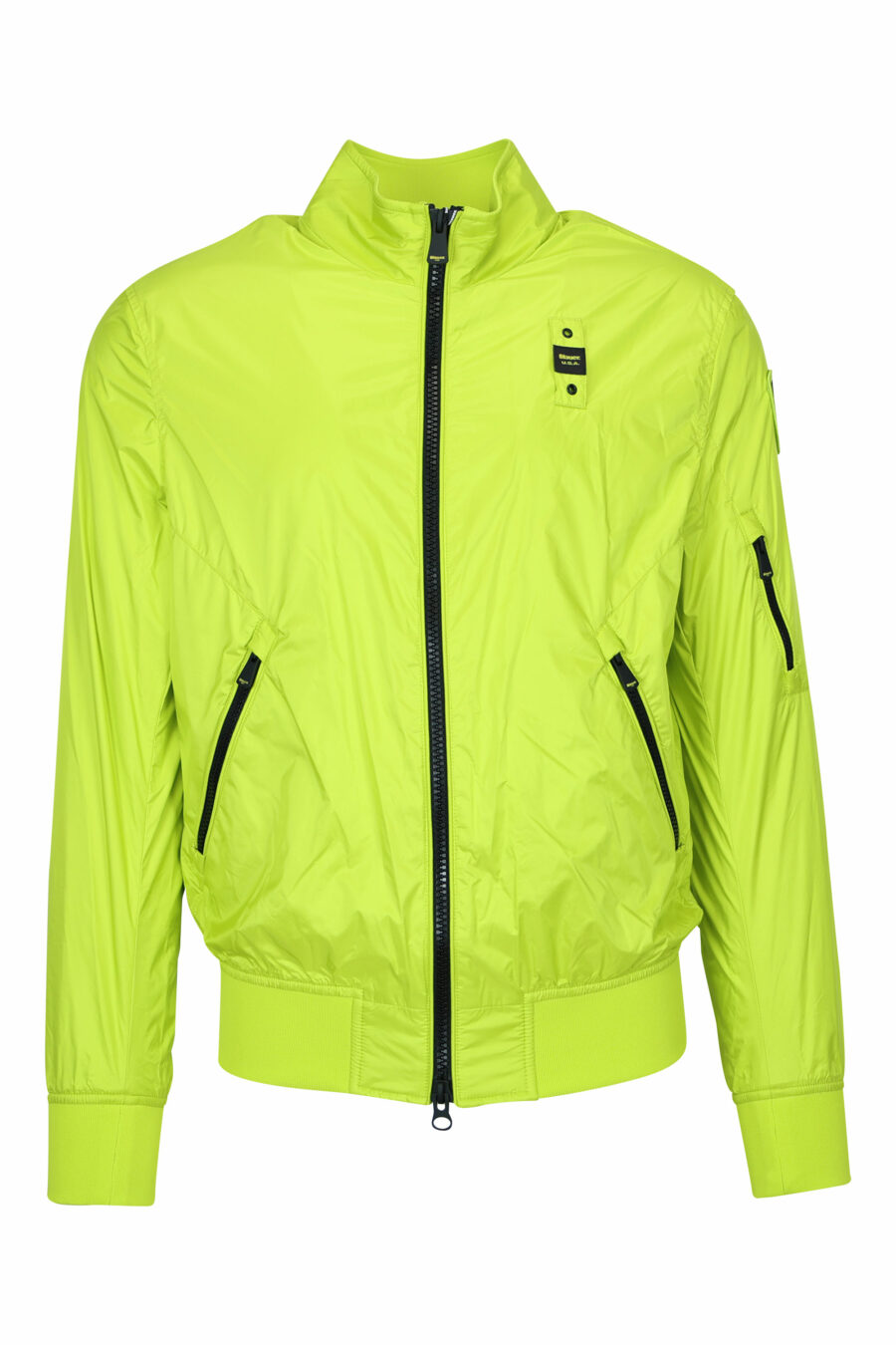 Yellow jacket with side zip and logo - 8058610765828