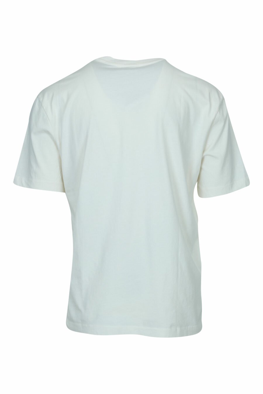 Camiseta blanca con maxilogo escudo desgastado - 8058610830359 1