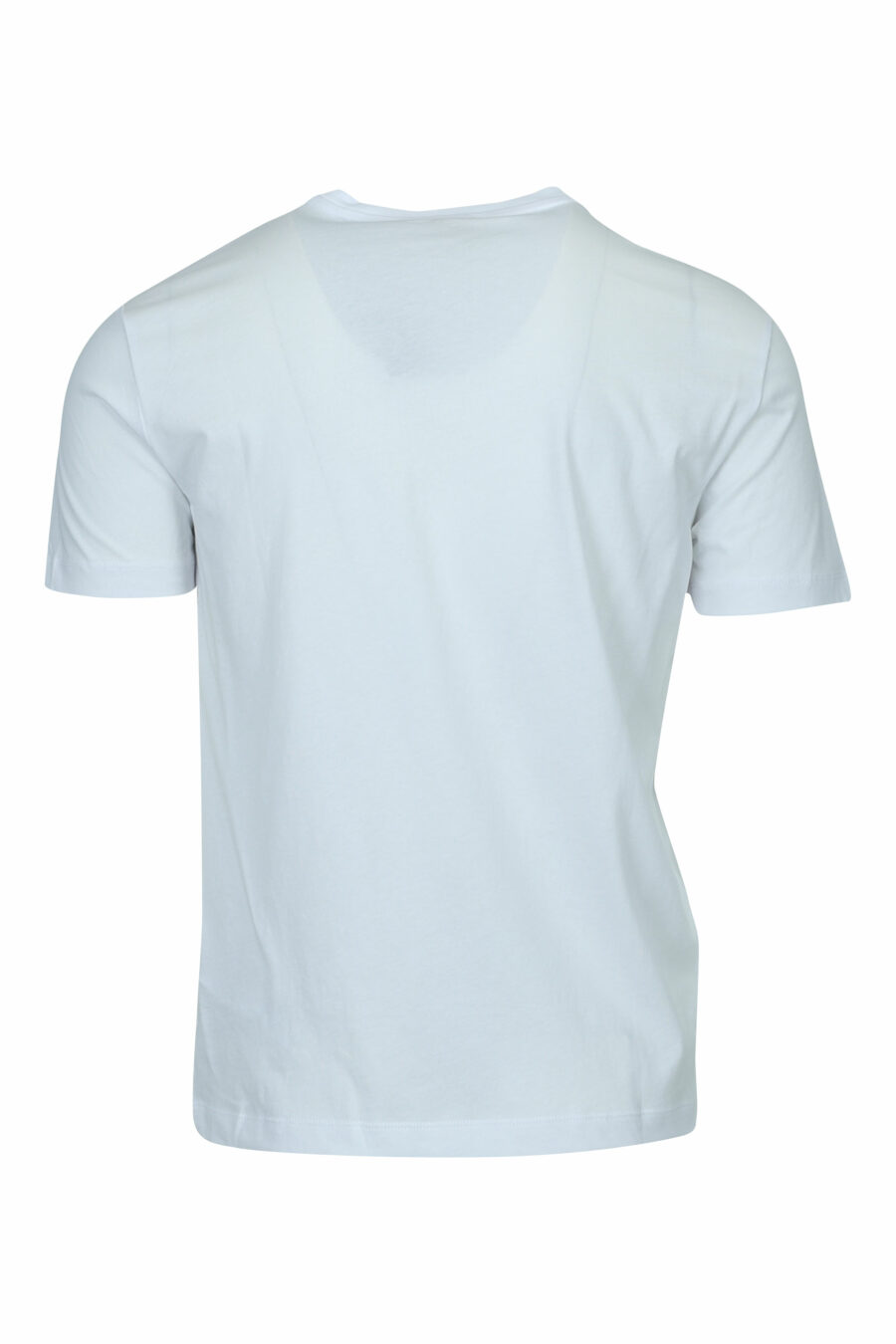 Camiseta blanca con minilogo "lux identity" en placa dorada - 8058947471904 1