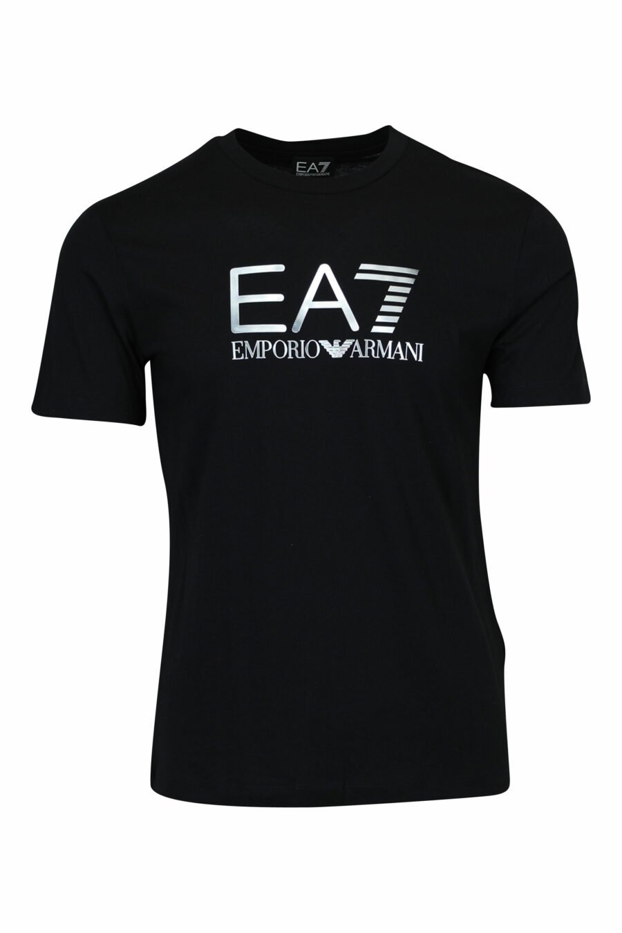 Schwarzes T-Shirt mit "lux identity" Maxilogo im Farbverlauf - 8058947508099