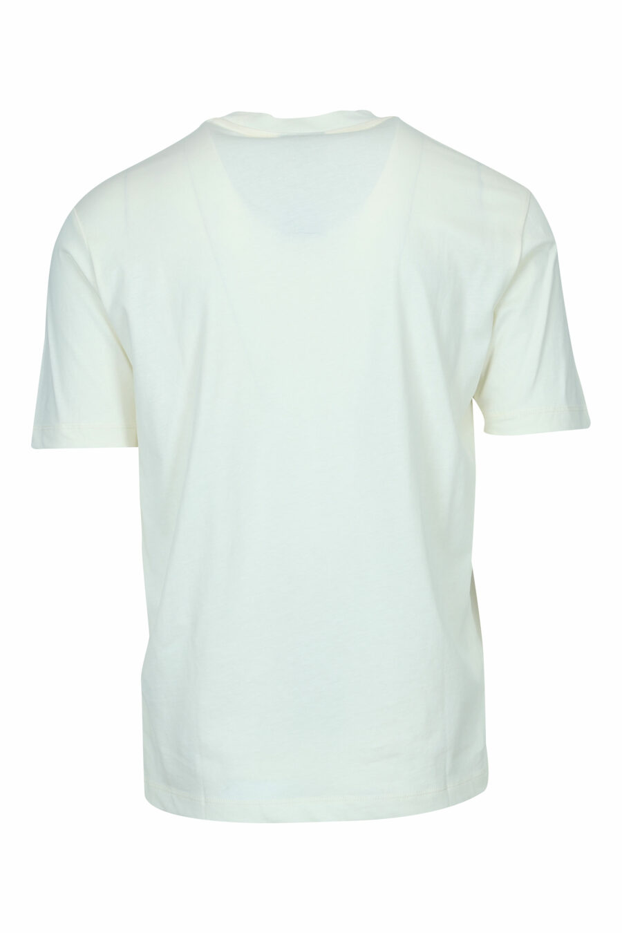 Cremefarbenes T-Shirt mit "emporio" Maxilogo - 8058947988037 1
