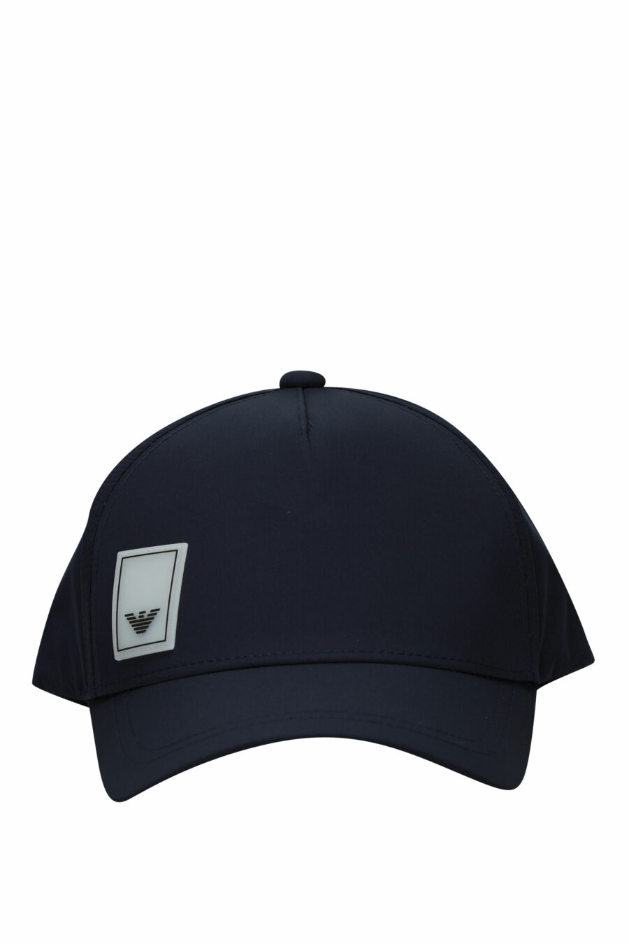 Dunkelblaue Mütze mit Logo-Adler-Etikett - 8058997153355