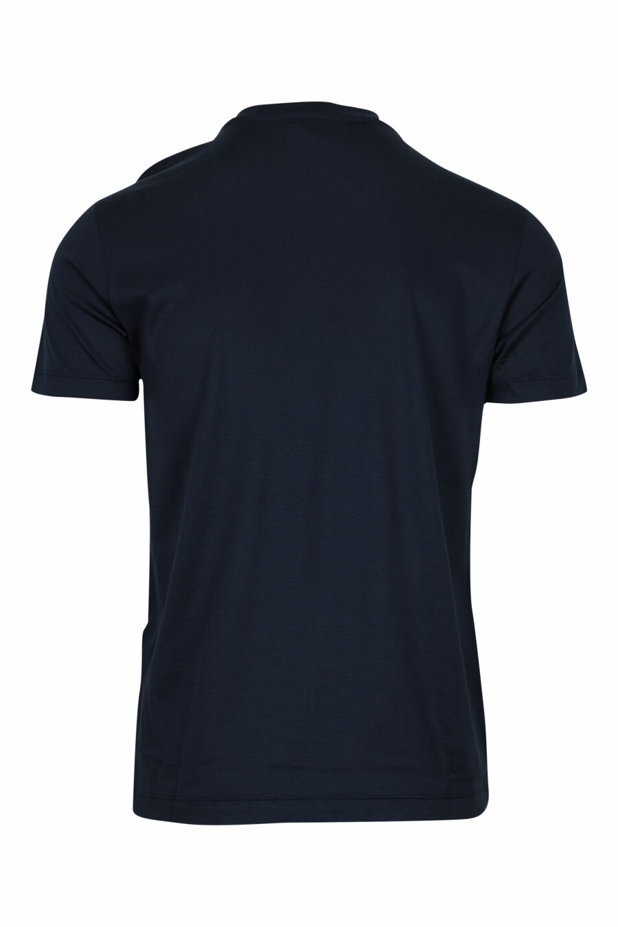 T-shirt bleu foncé avec minilogue "emporio" - 8059516408352