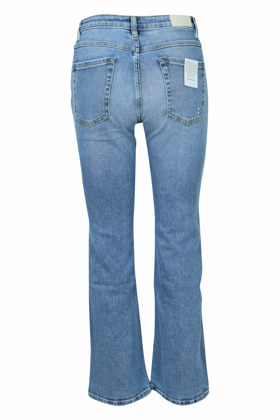 Blau gewaschene "Pam" Jeans mit weitem Stiefel - 8059772788069 1