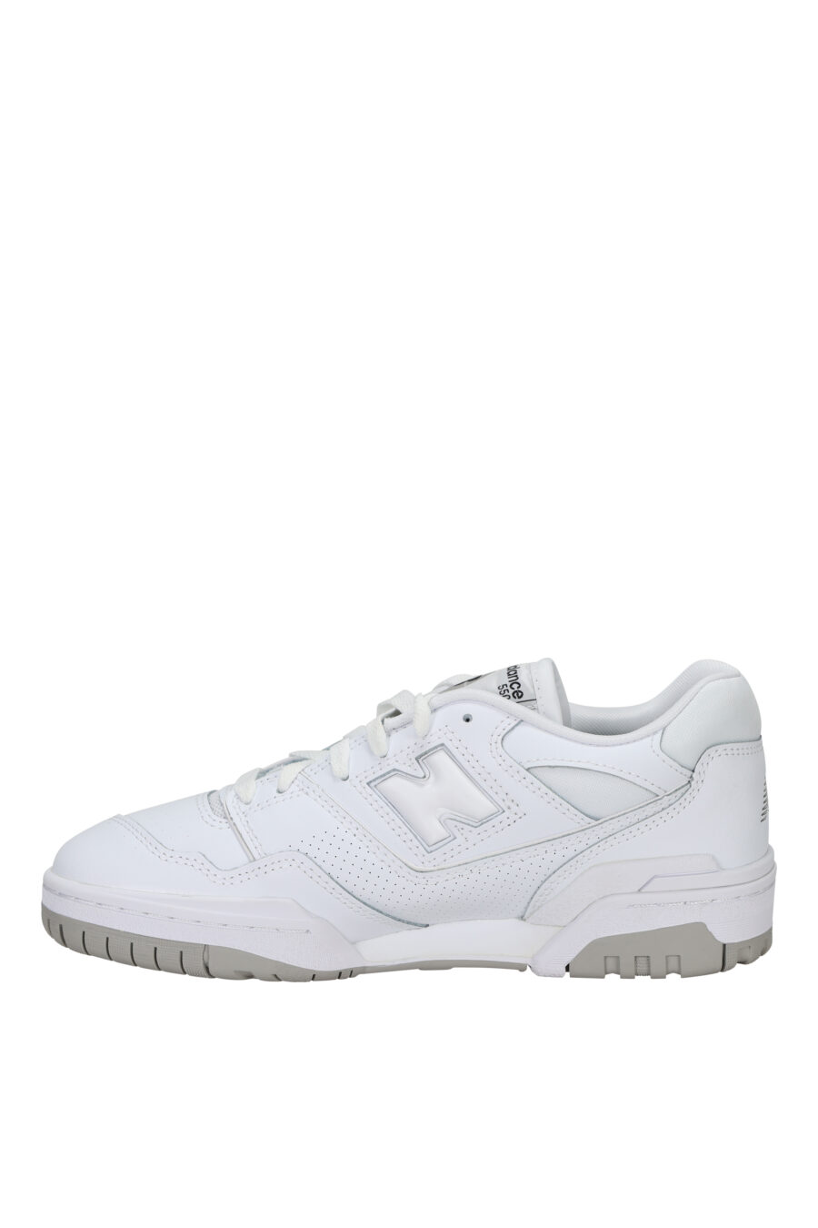 Zapatillas blancas mix con gris "550" y logo "N" blanco - 194768756931 2